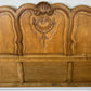 Bed Vintage French Louis XVI Oak Double Bed Frame Carved Headboard LOT 6379