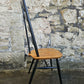 Set Of Four Ercol Batwing Dining Chairs Model Number 496 In Black Super Rare