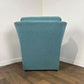 Contemporary Teal Wing Back Armchair