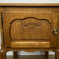 Pair of Bedside Tables Vintage French Louis Oak Nightstands Cabinets LOT 6297