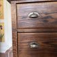 Vintage Oak Bedside Table Chest of Drawers Lowboy