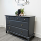 Stag minstrel chest of drawers in dark grey