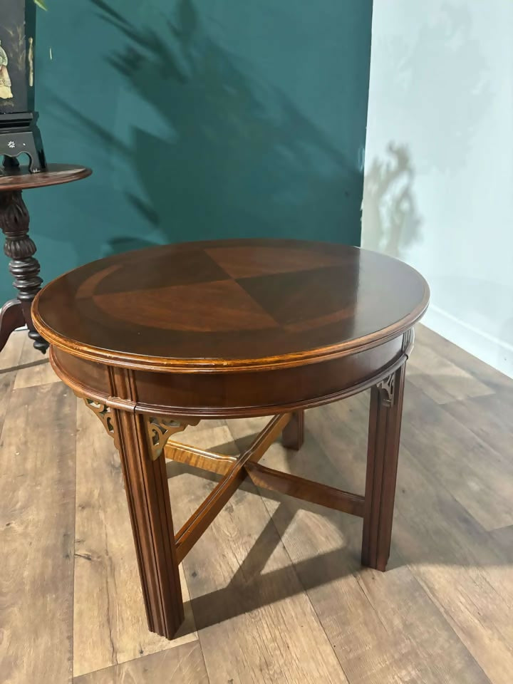 Reproduction Mahogany Circular Coffee Tablez
