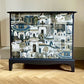 Chest of Drawers. Mid Century Modern. Stag Minstrel. Handpainted and decoupaged.