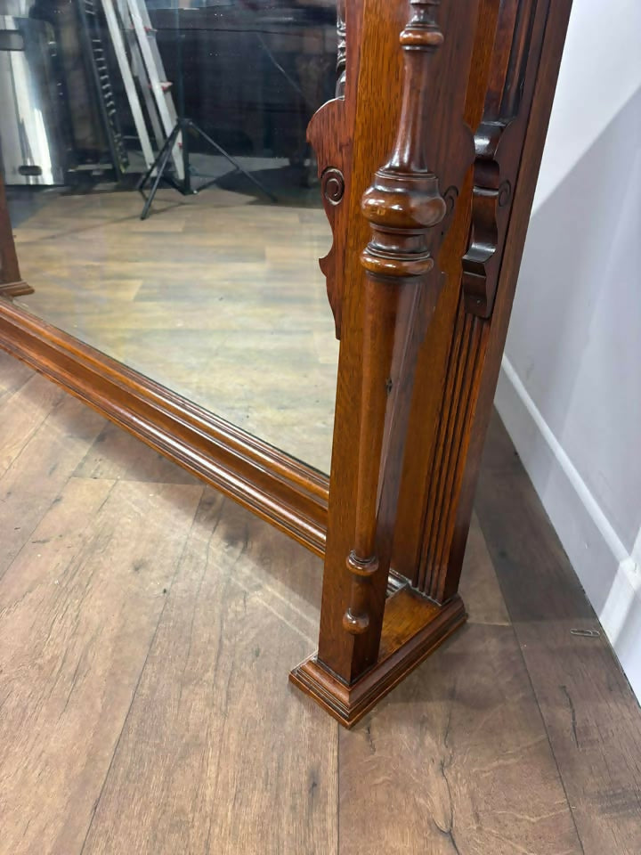 Victorian Mahogany Carved Mirror