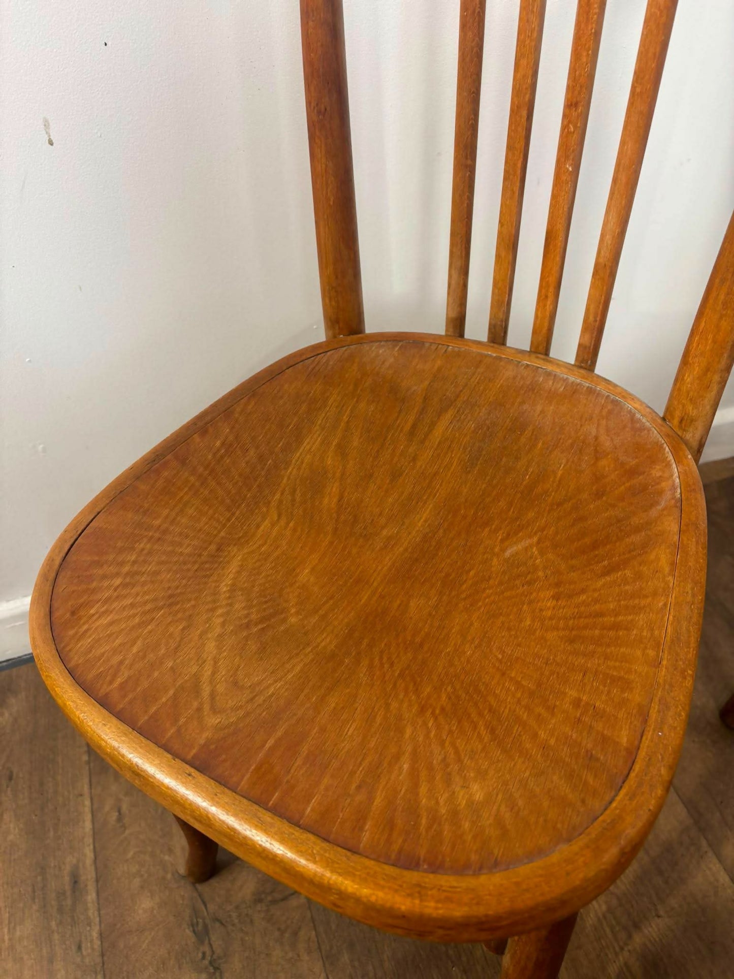 Set of Three Bentwood Spindle Back Dining Chairs