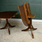 Regency Style Mahogany Extending Dining Table with Leaf - Over 7 FT - D End