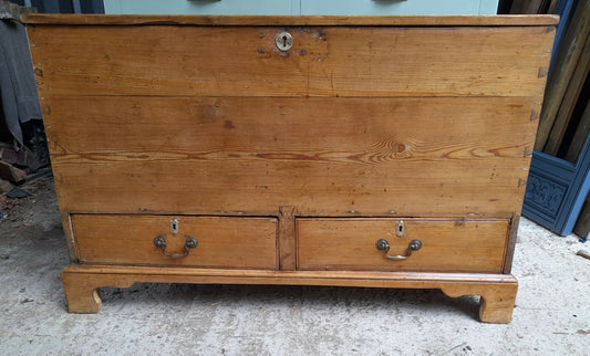 Antique Pine Mule Chest