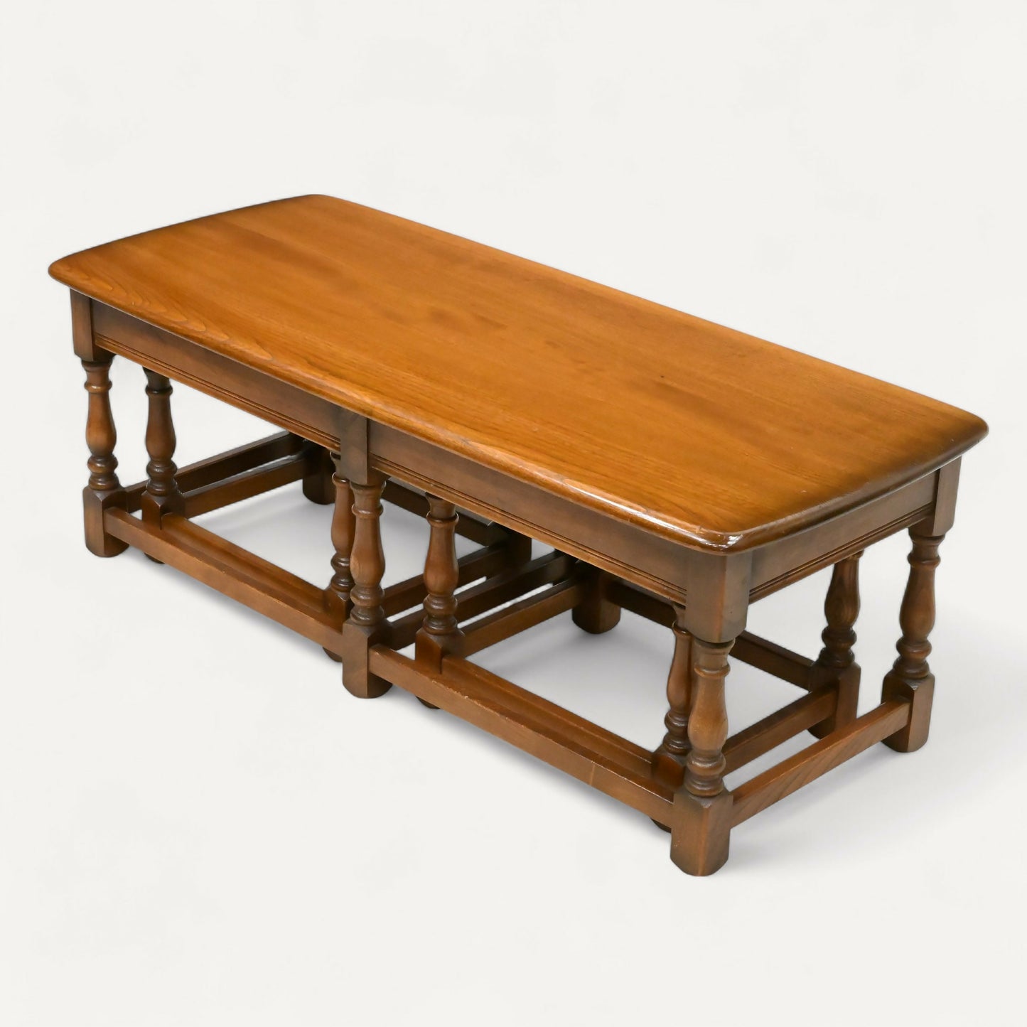 Ercol Nest Of Tables Long Coffee Table And 2 Side Tables GD FREE UK Delivery*. SBR10879/0109E