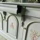 Antique French Grey Sideboard / Long Sideboard/ Painted Upcycled Sideboard