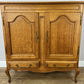 Cabinet Vintage French Louis XIV Style Sideboard Oak Carved Cupboard LOT 6268