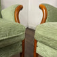 Vintage Pair of Parker Knoll Light Green Upholstered Armchairs – Model PK 749-1014