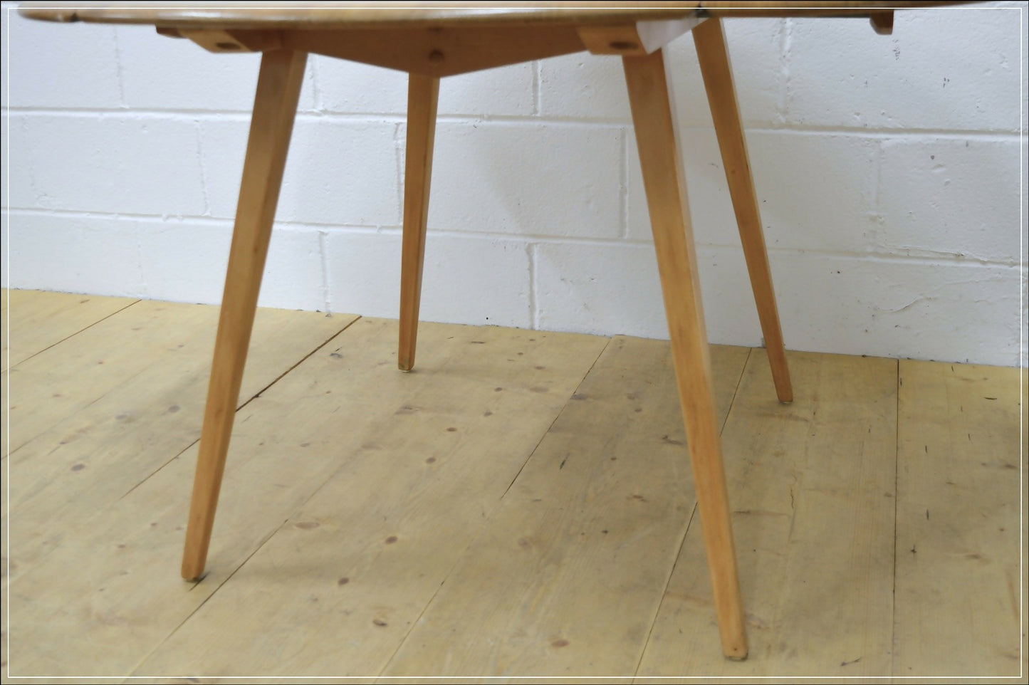 Ercol table drop leaf kitchen dining blonde elm & beech vintage DELIVERY