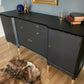 Black & gold vintage sideboard