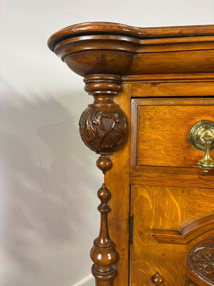 Late Victorian Oak Sideboard