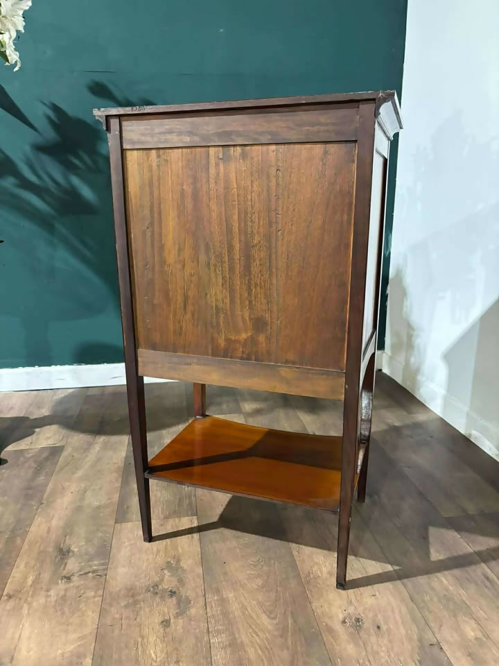 Edwardian Inlaid Mahogany Music Cabinetzx