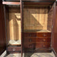 Victorian Mahogany Triple Wardrobe / Compactum