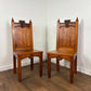 Pair Of Victorian Pitch Pine Ecclesiastical Chairs