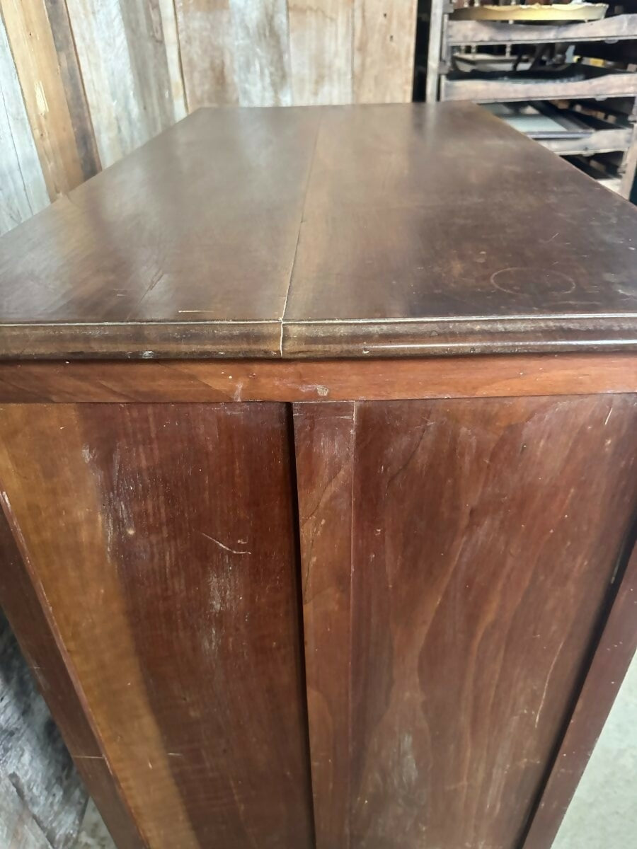 Antique Art Deco Mahogany Two over Three Chest of Drawers, Harris Lebus