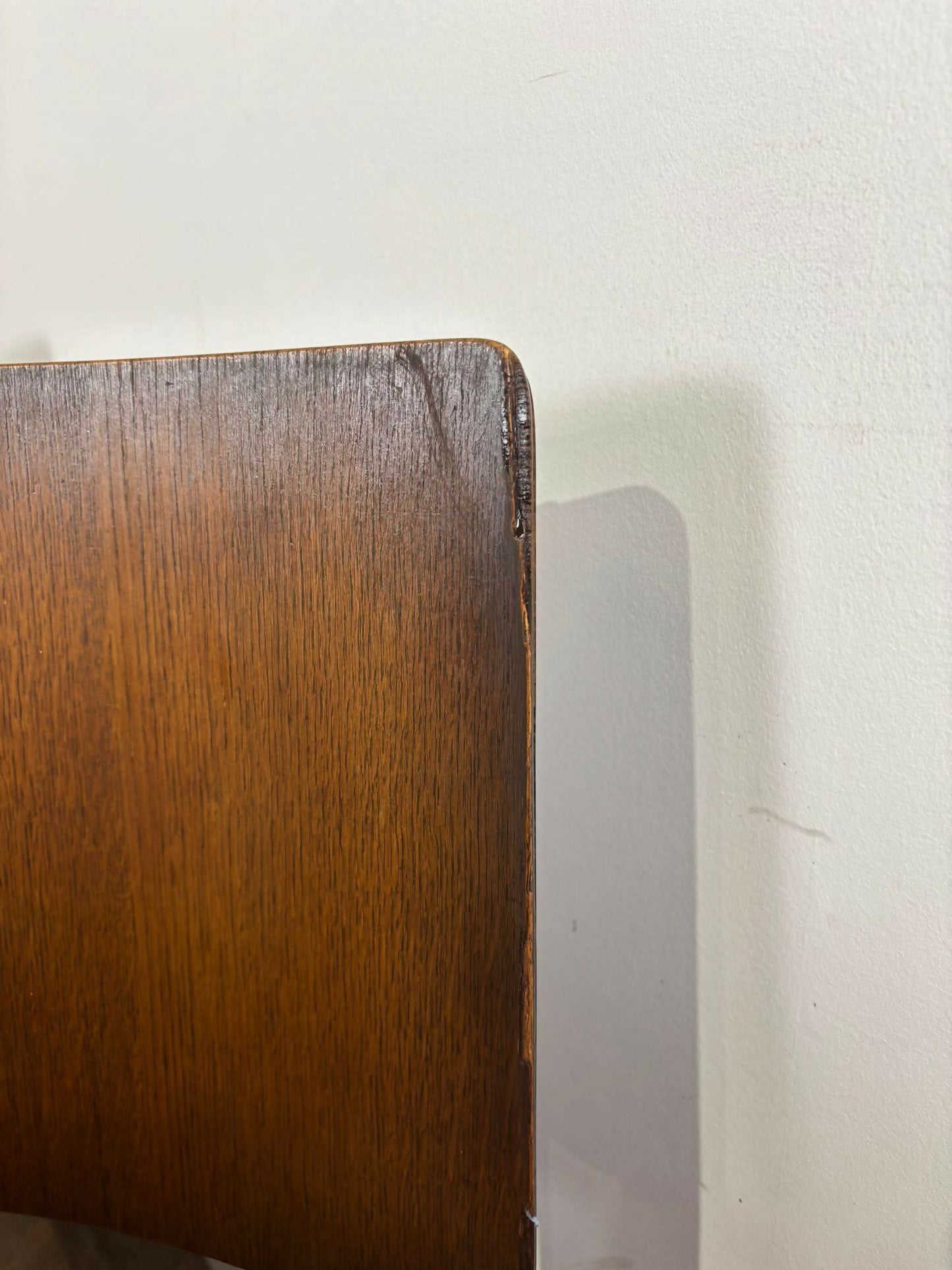 Vintage Oak Set Of Six Dining Chairs