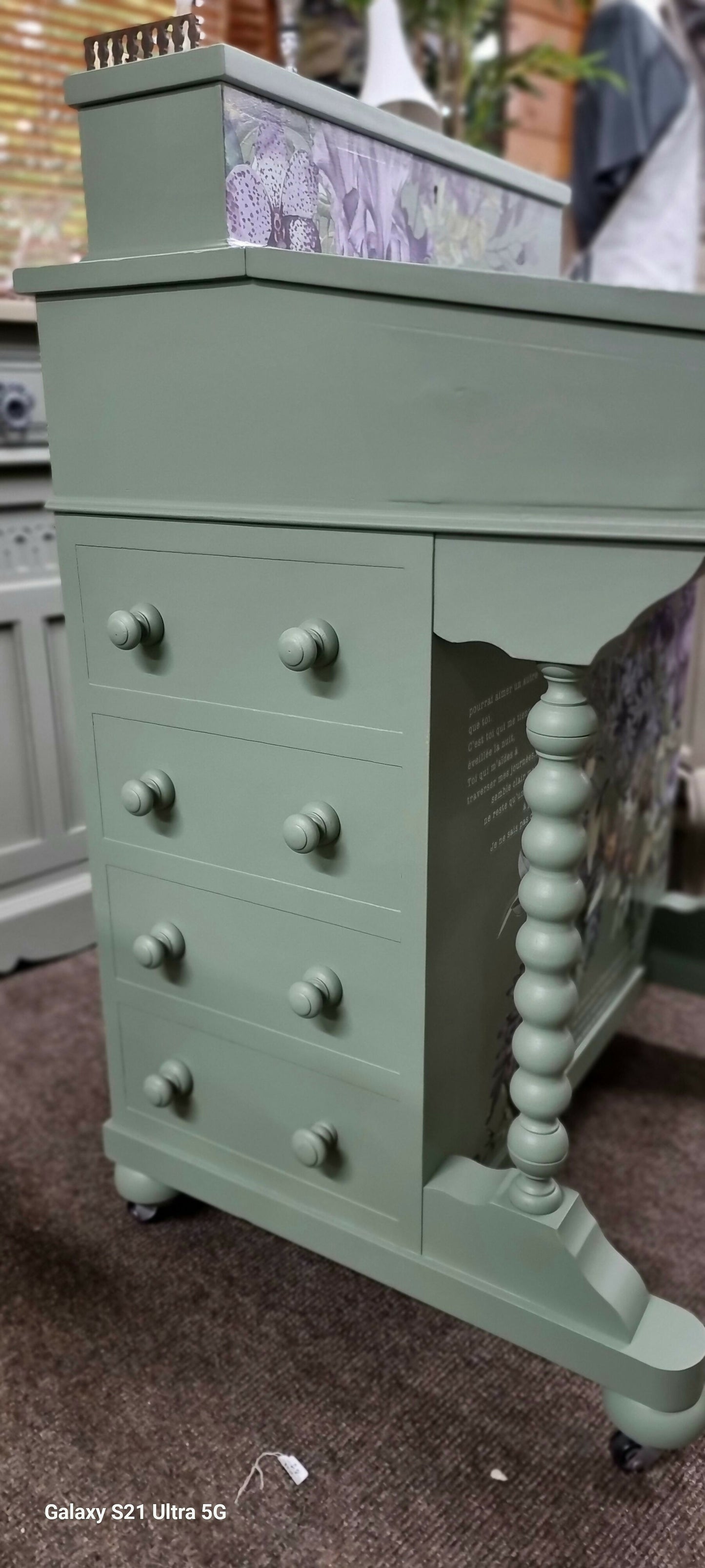 Restyled Davenport Desk/Dressing Table