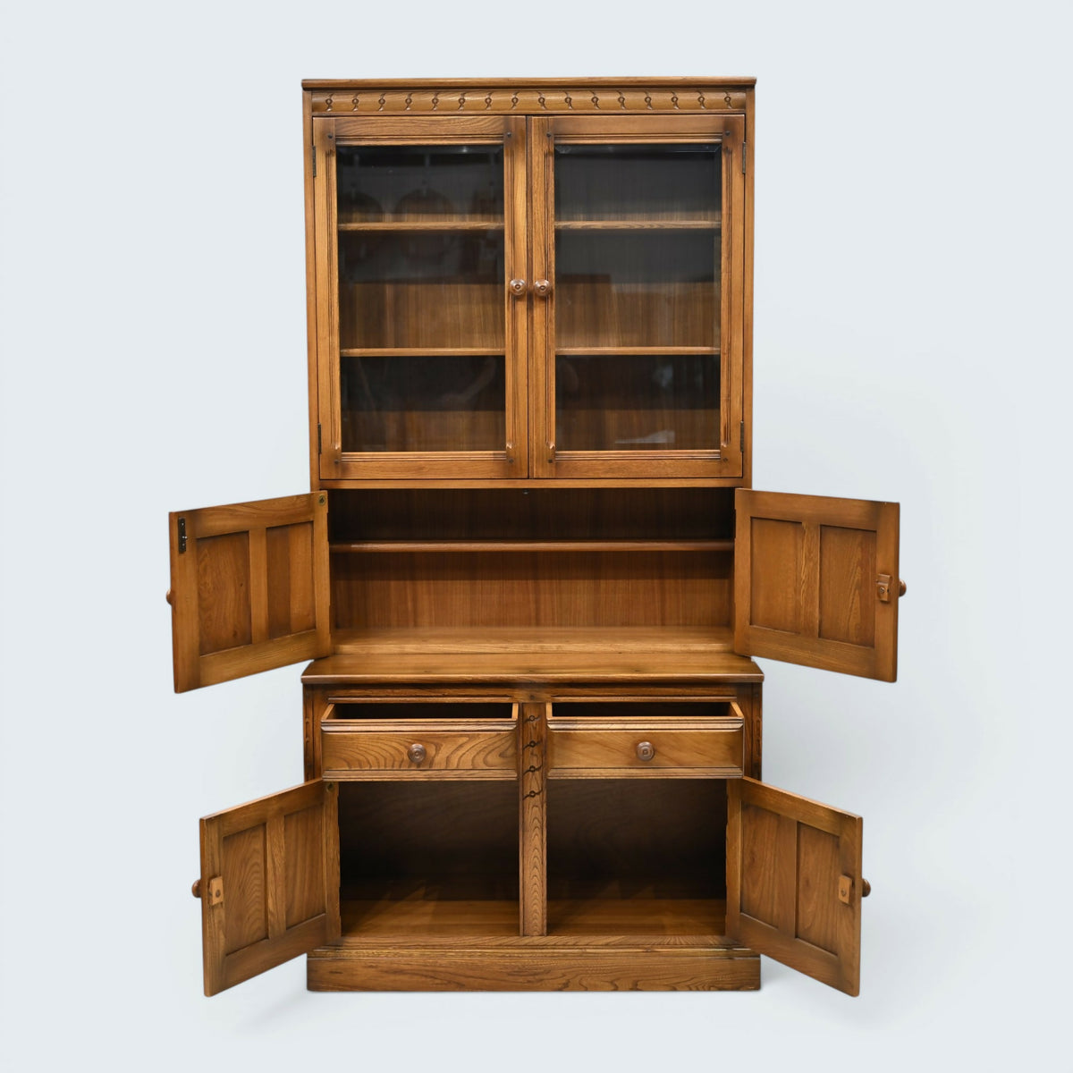 Ercol Mural Wall Unit Drinks Display Cabinets Golden Dawn FREE UK Delivery*