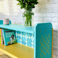 Blue Sideboard Cabinet, Bookshelf, Drinks Display Cabinet