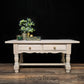 Whitewashed Oak Coffee Table – French Country Charm