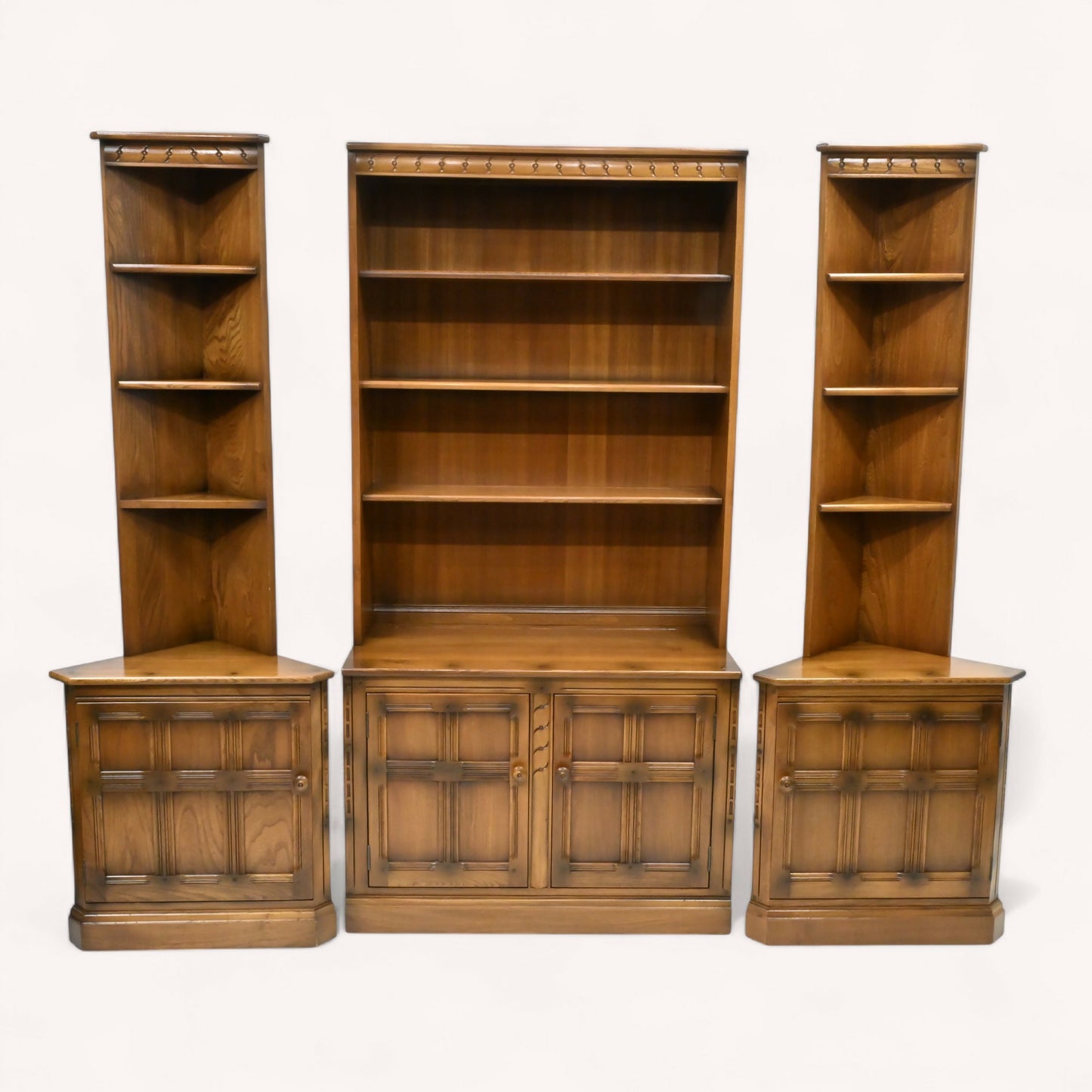 Ercol Mural Wall Unit Bookcase Display Cupboards Golden Dawn FREE UK Delivery*. SBR10358/2204E