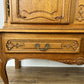 Cabinet Vintage French Louis XVI Oak Display Buffet Carved Sideboard LOT 6316