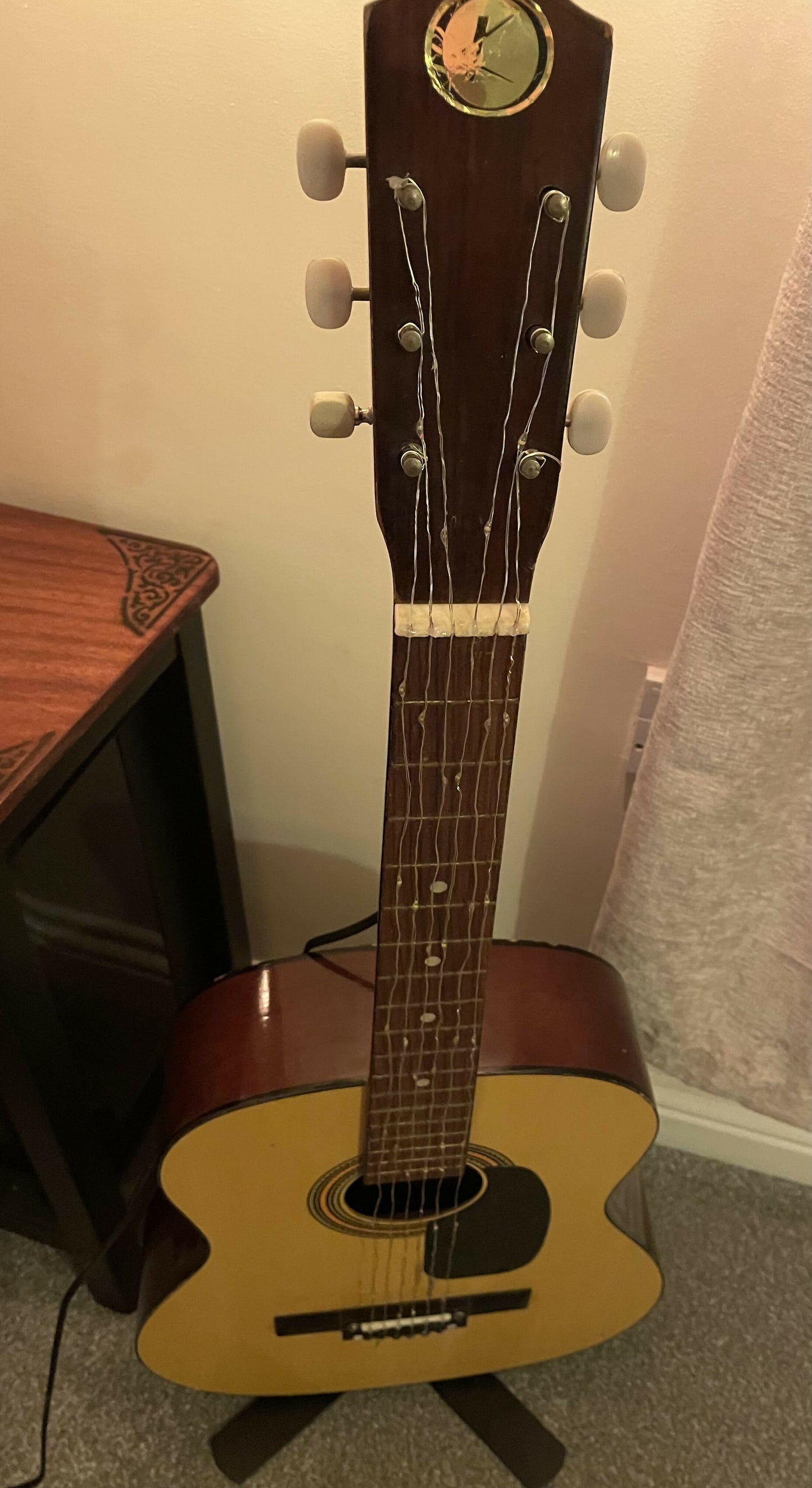 Bespoke Acoustic Guitar floor lamp l