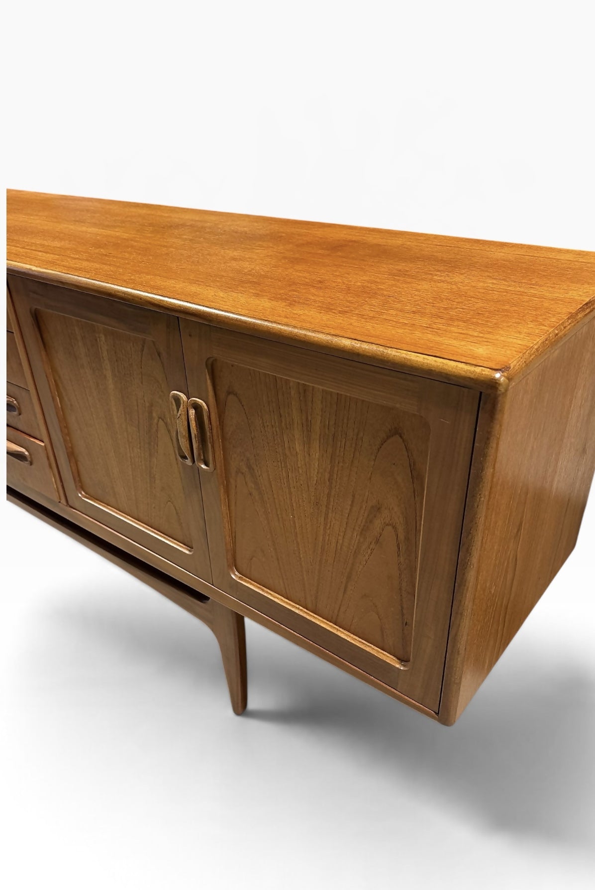 Mid century Teak G Plan longboy sideboard designed by V.B. Wilkins.