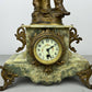 Clock Antique French Ornate Figural Marble Forgeron Mantel Clock LOT 6479