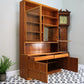Retro McIntosh Wall Unit Tall Display Cabinet Drinks Cabinet in Teak Mid Century Retro