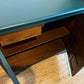 Newly refurbished small solid wood sideboard green