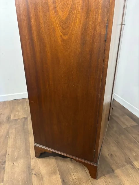 Edwardian Walnut Double Wardrobe