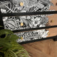 Monochrome botanical large chest of drawers