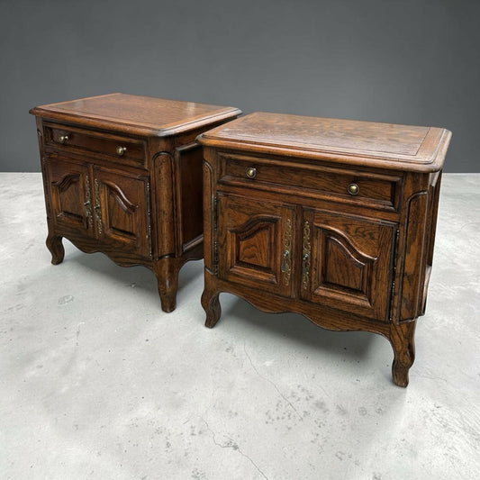 French Provincial style CENTURY FURNITURE OF DISTINCTION" bedsides tables