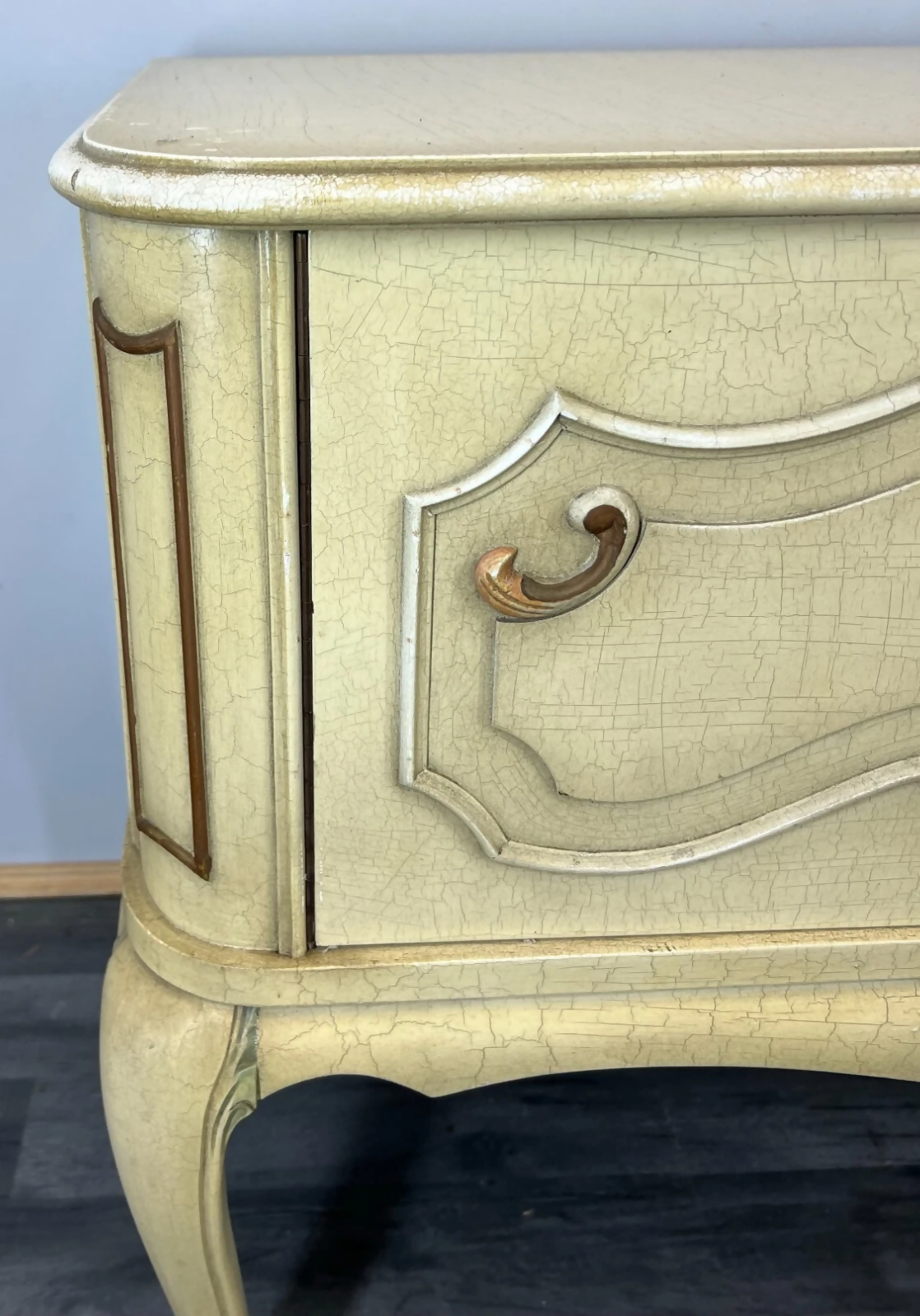 Sideboard Vintage French Louis XIV Shabby Chic Commode Carved Cabinet LOT 3106