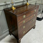 Vintage Georgian Chest Of Drawers Small Chest In Cuban Mahogany W Writing Slide