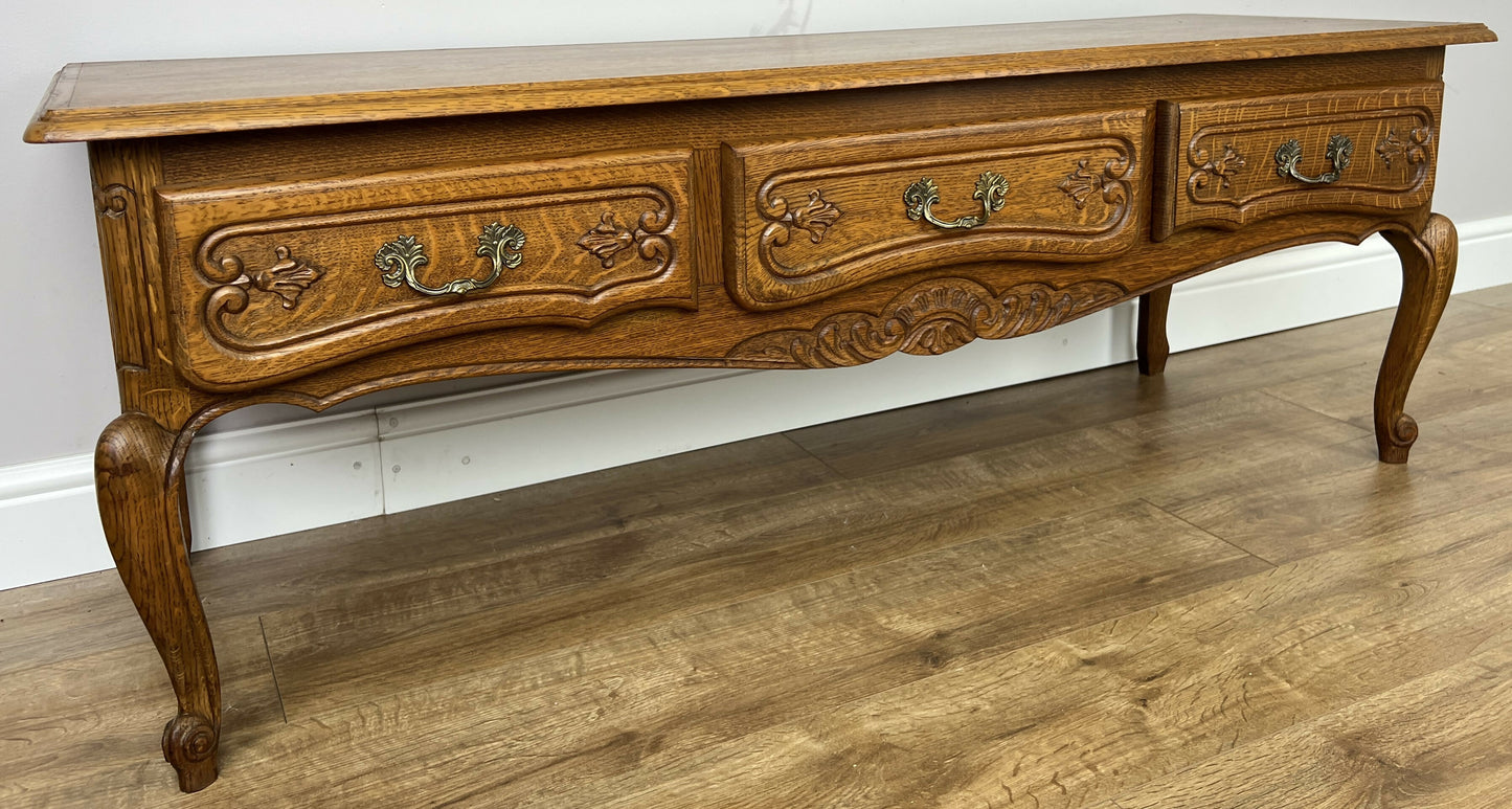 Cabinet Vintage French Louis Style TV Stand Cabinet Carved Sideboard LOT 6342