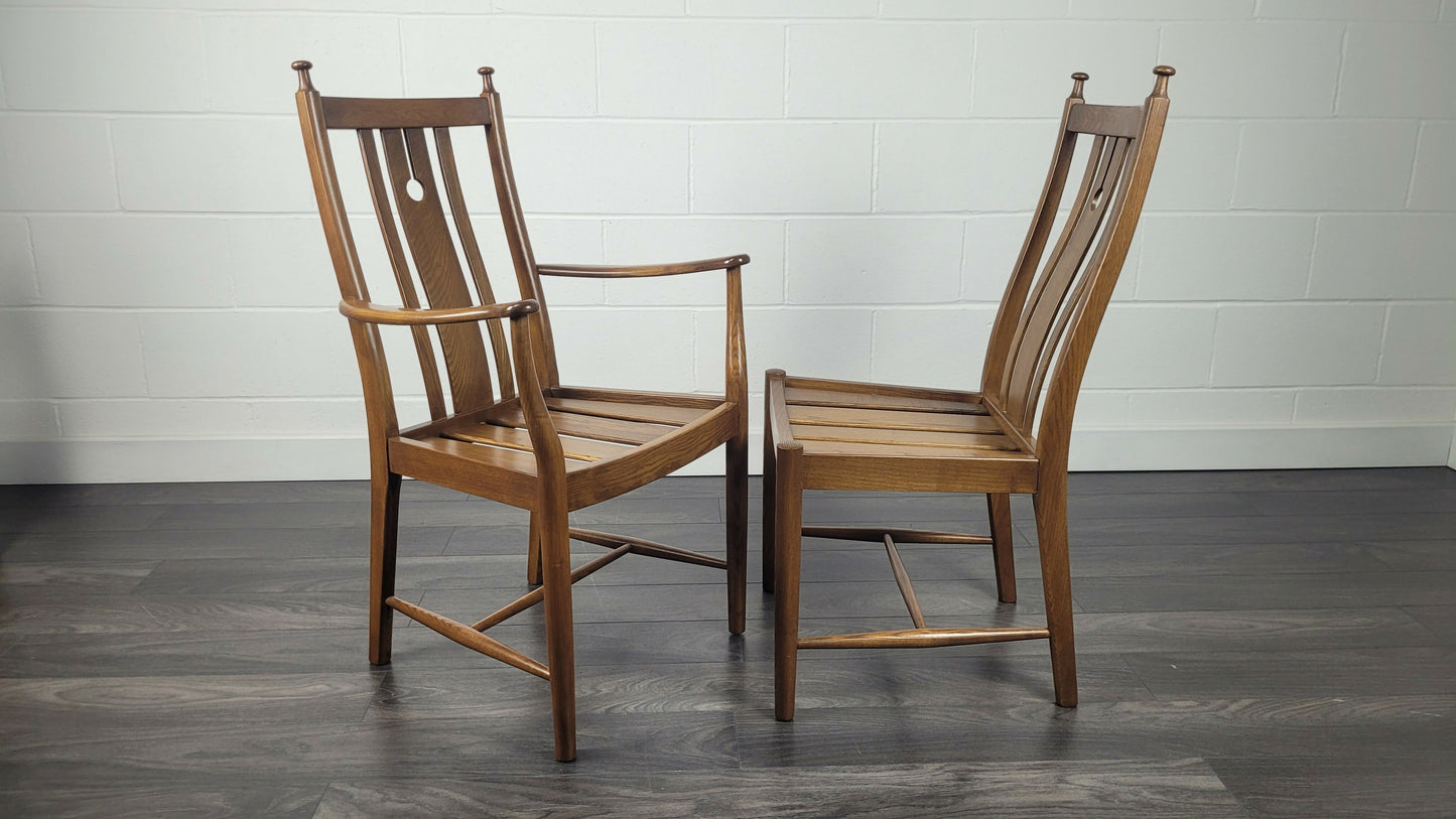 Ercol Set Of 6 Stonor Chairs, 1990s