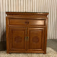 Two End Table/ bedside Carved Chinese with 1 drawer ,2 door and a glass top