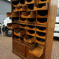 Edwardian Oak Haberdashery Cabinet With 32 Pull Out Drawers. Cupboards Below.