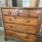 Antique Georgian Mahogany Two over Three Chest of Drawers, c 1820