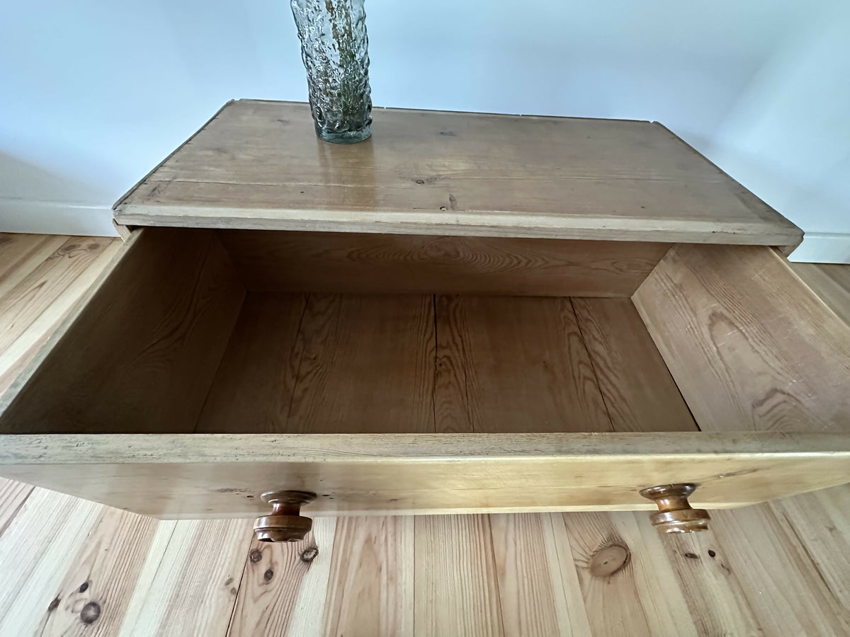 Antique Pine Pule Chest Stripped Rustic Pine Blanket Box