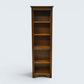 Old Charm Narrow Bookcase Finish 4 Shelves Light Oak Carvings FREE UK Delivery*