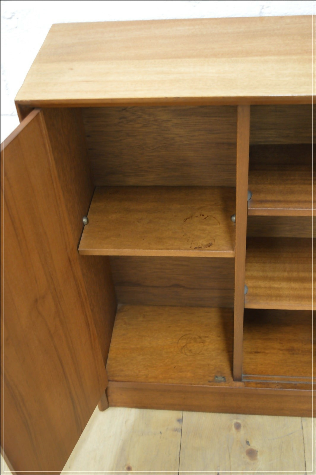 Vintage sideboard bookcase teak Herbert Gibbs EON mid century danish