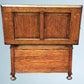 Antique Golden Oak Monks Bench