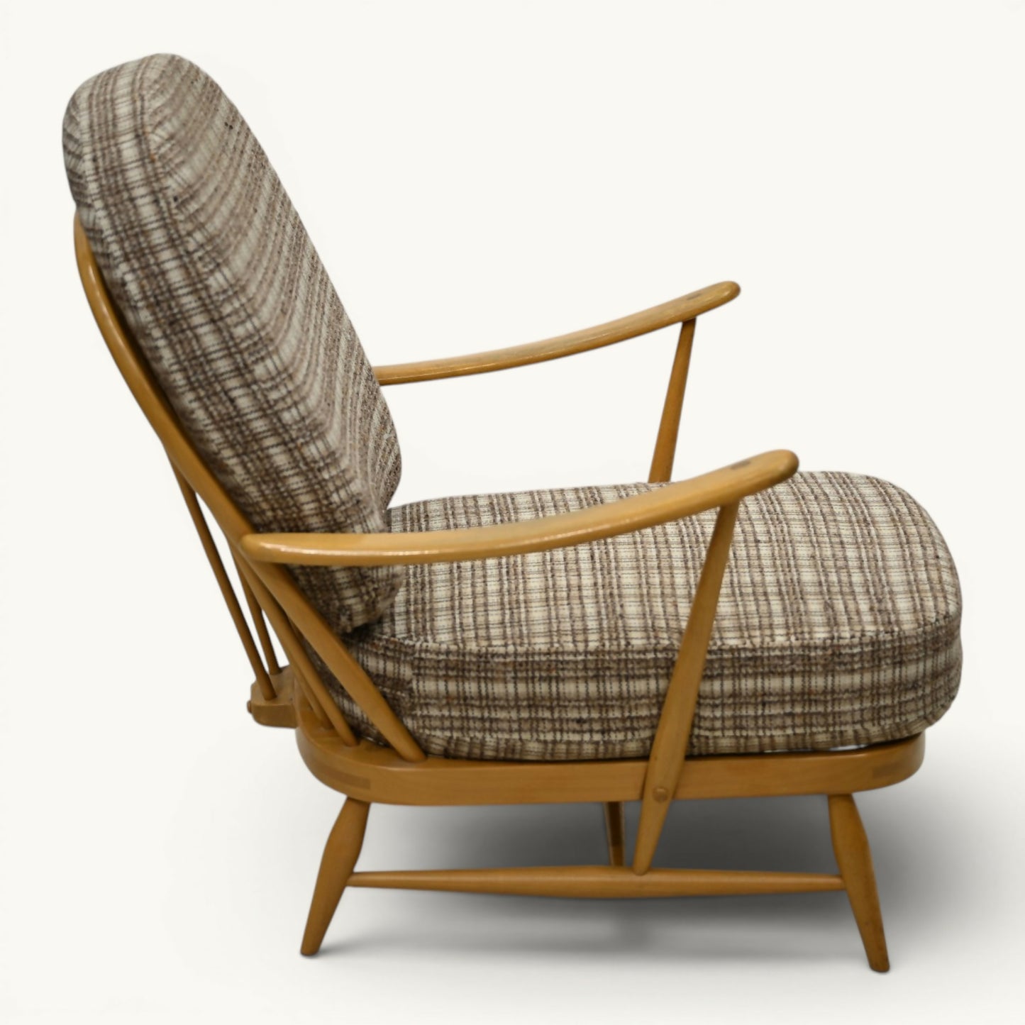 Ercol Windsor Easy Chair Model 203 1970s New Webbing Light Finish FREE Delivery*